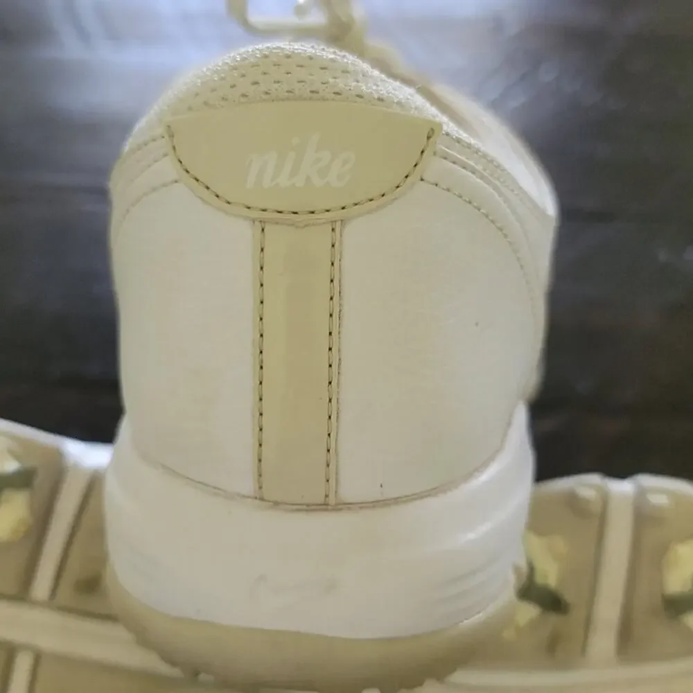 NIKE Golf Cleats Power Channel Athletic Lace Up Y2K 90s Size 10 White
